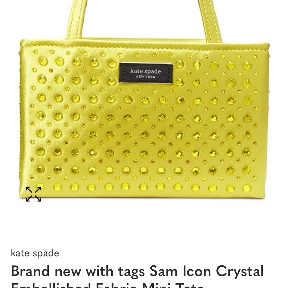 Kate Spade Vibrant Yellow Crystal Mini Bag